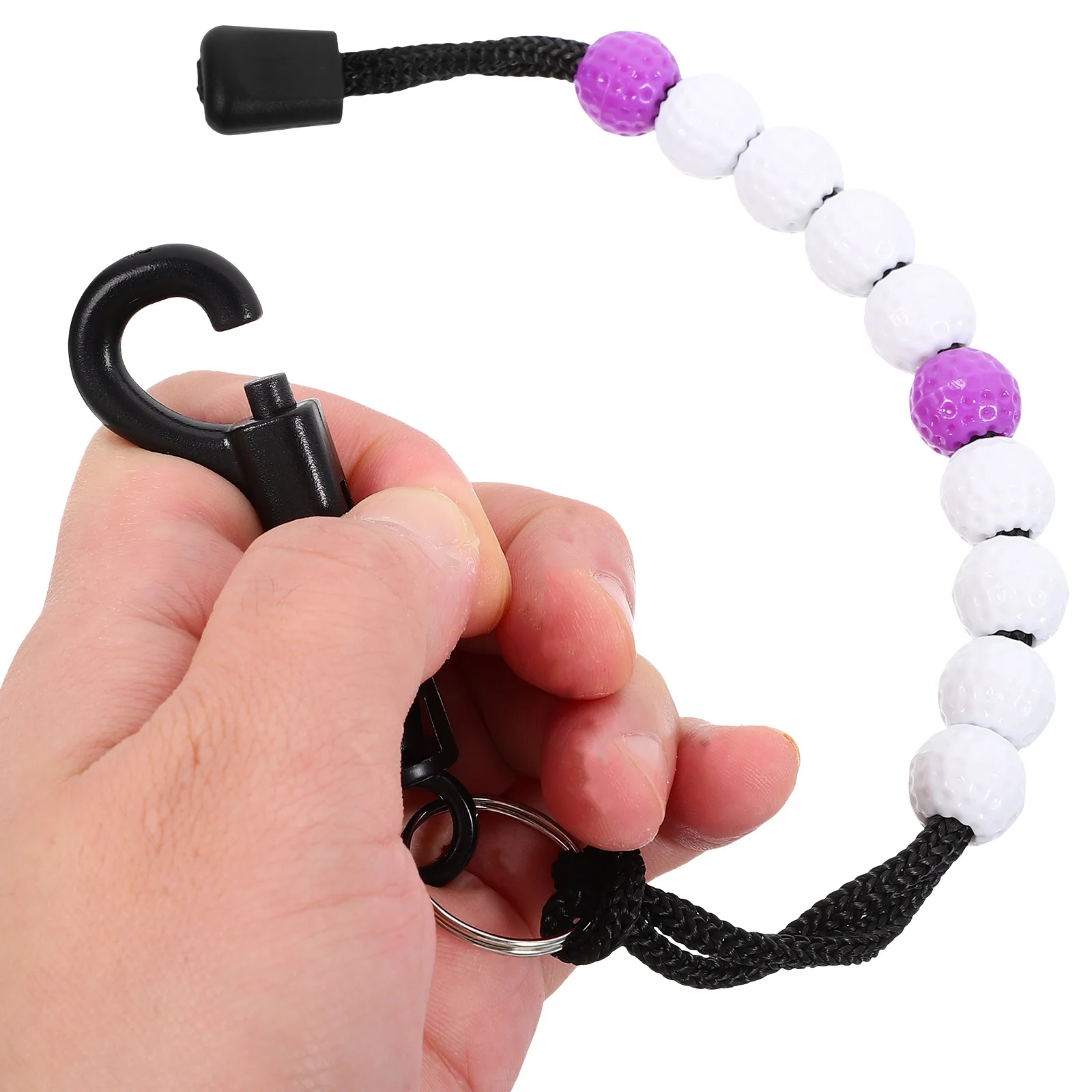 

2pcs Stroke Wrist Bead Score Counter Chain Portable Training Tool Outdoor Supplies Abs Nylon Material Bead Golf Counter For