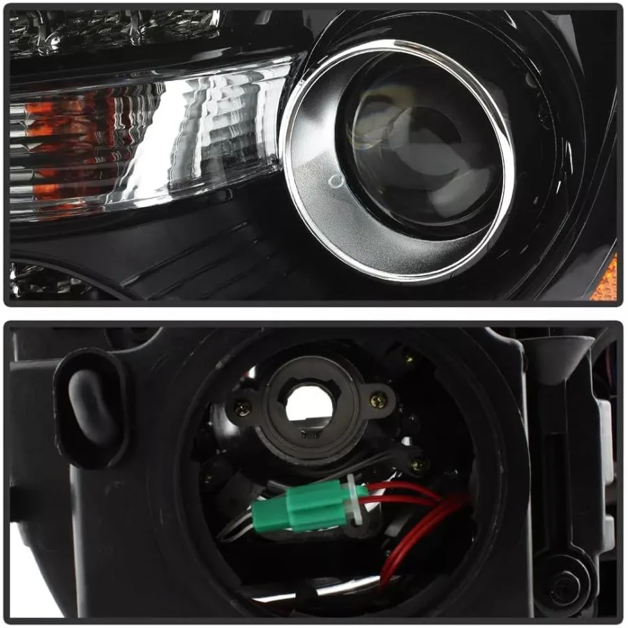 مجموعة المصابيح الأمامية لـ 20112023 كرايسلر 300 300C مع مصابيح أمامية لجهاز عرض هالوجين DRL LED بديلة للسائق والركاب