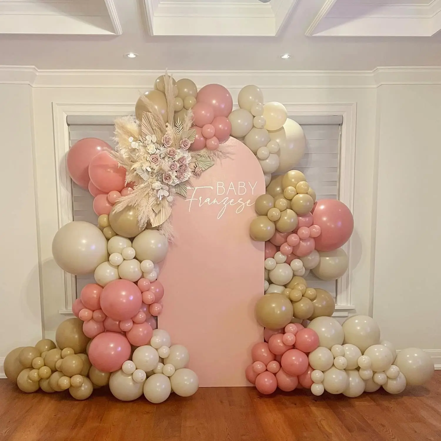 109Pcs Boho Balloon Garland Dusty Pink Nude Sand White Balloons for Two Groovy Rainbow Wedding Birthday Party Decor Baby Shower