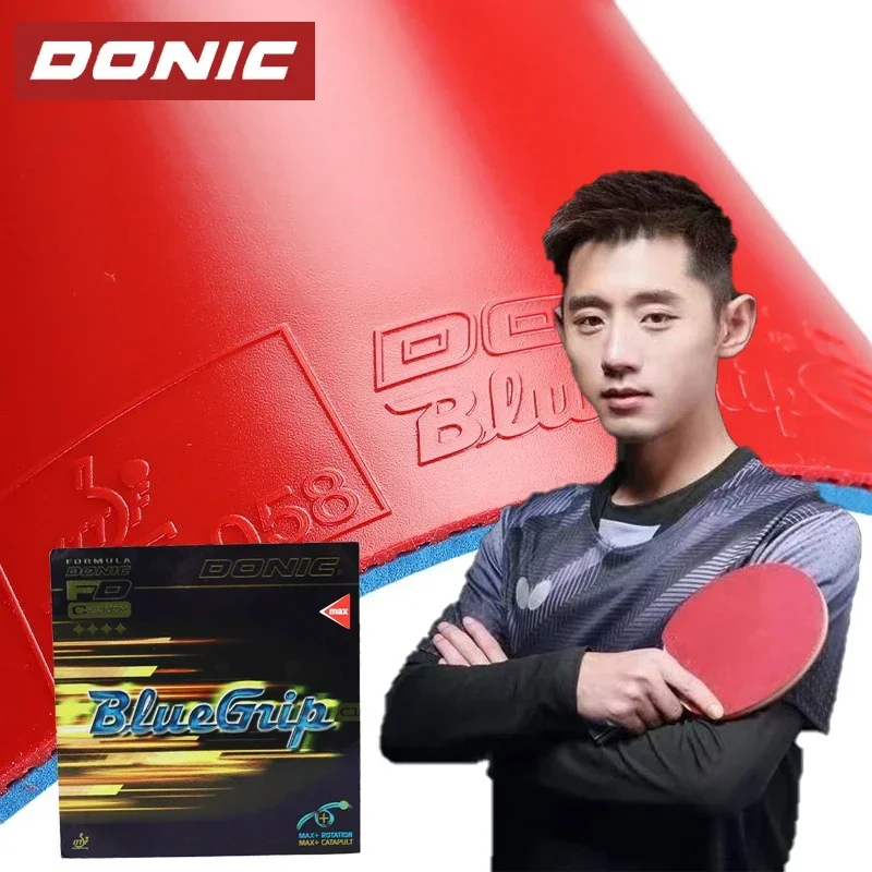 Donic Bluegrip C1/C2/S2 Table-tennis Rubber Sheet Pimples in Sticky ITTF Approve Forehand Attack Rug with Sponge Made in Germany