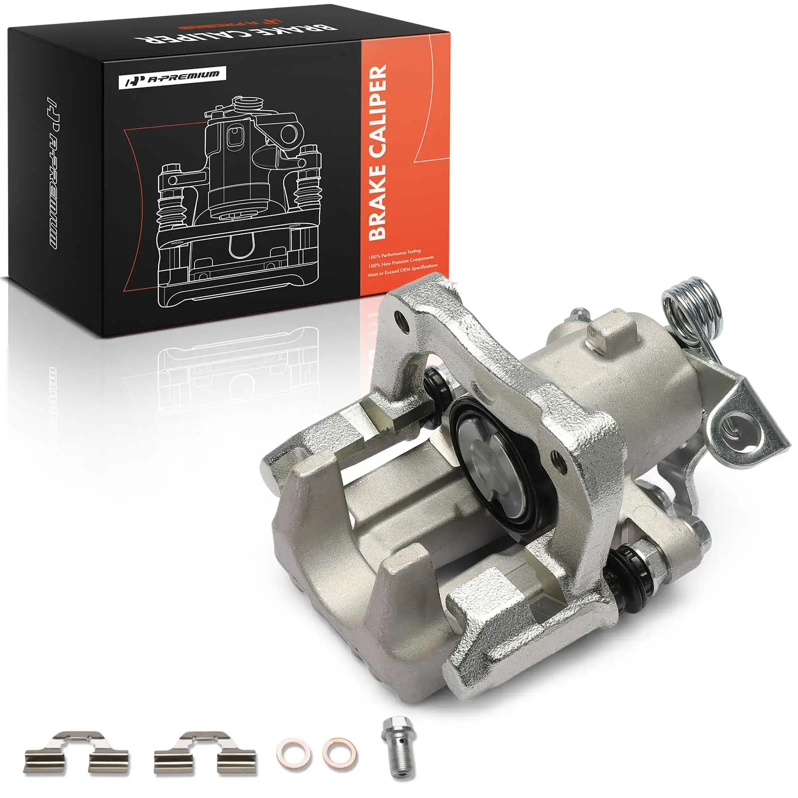 A-Premium Rear Right Brake Caliper with Bracket for Volkswagen Jetta 1999-2000