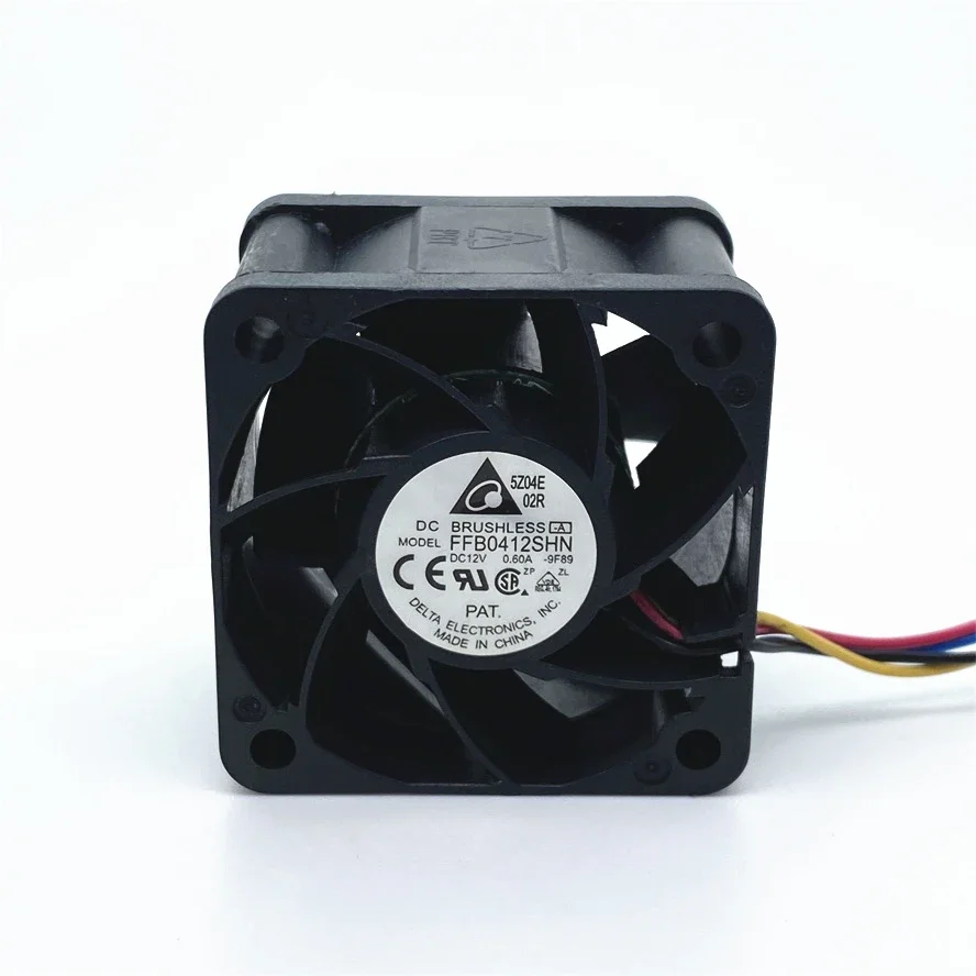 Delta FFB0412SHN 12V 0.6A  4028 40MM 40x40x28MM Server Fan Big Power Cooling Fan With 4pin PWM