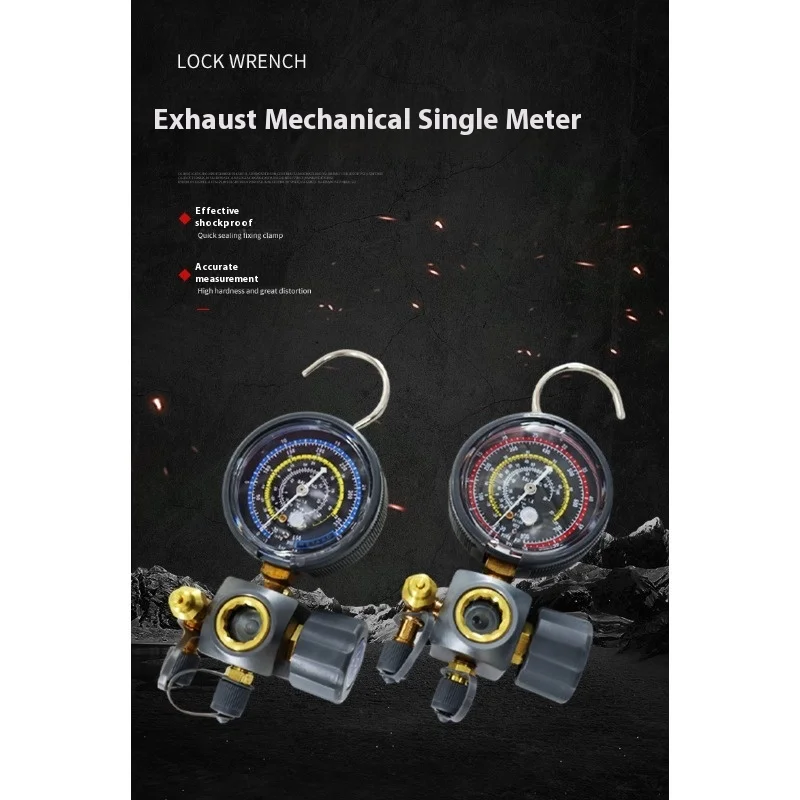 

Набор манометров для зарядки хладагента с двойными измерителями давления для R134a R410a R32 HVAC, инструменты для обслуживания переменного тока