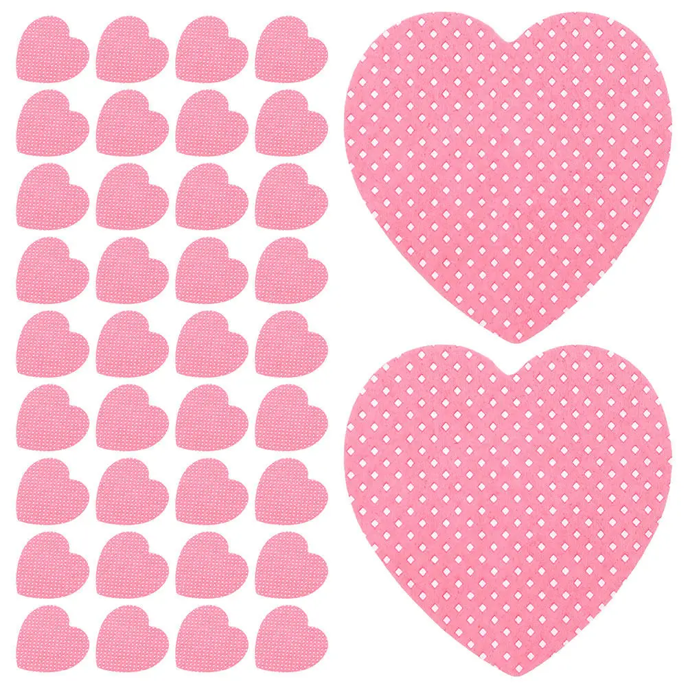 4 Boxes Heart Shaped Nail Wipes Lint Free Soft Cotton Nail Glue Remover Pads for Gel Acrylic Nails Dot Painting Eyelash Adhesive view 5