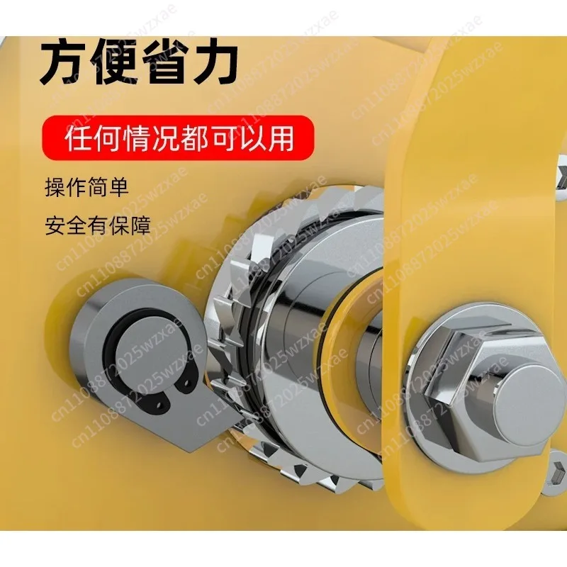 Manual hand winch, small automatic brake winch, portable traction hoist lifting crane