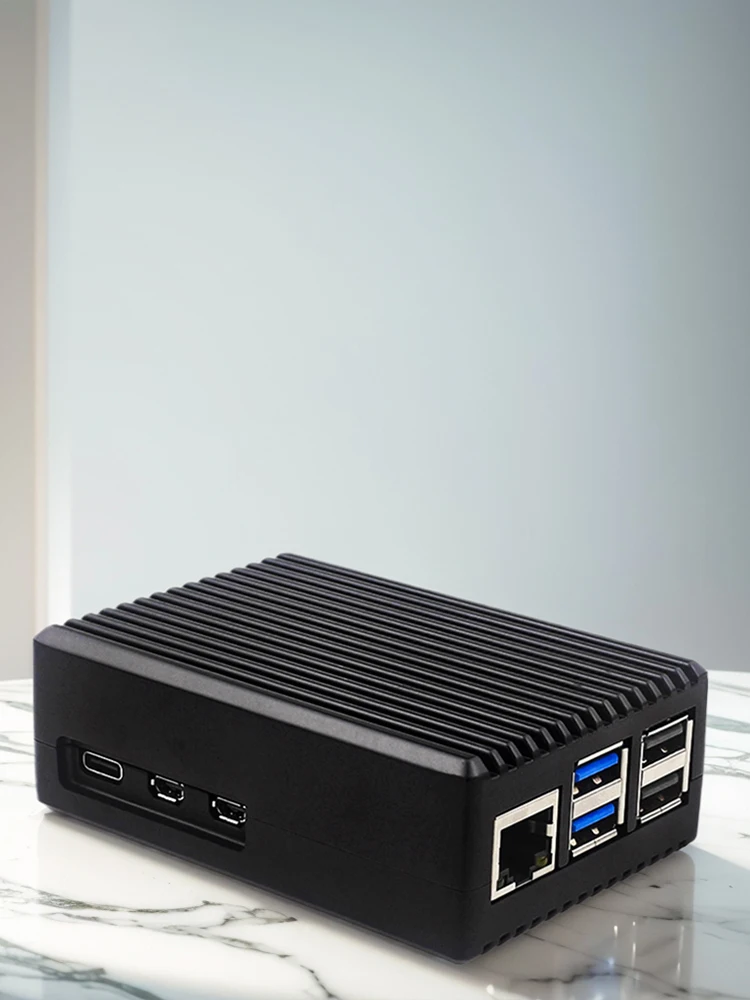 

Metal Case with Pi 5 Active Cooler Case with Heatsink Fan Case with Cooling Fan Metal Shell Cooling Enclosure for Raspbery Pi 5