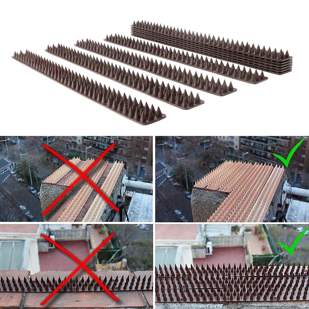 

4 Pcs Bird Spikes for Roof Bird-proof Pills Anti-climbing Fence Security Tool Nail