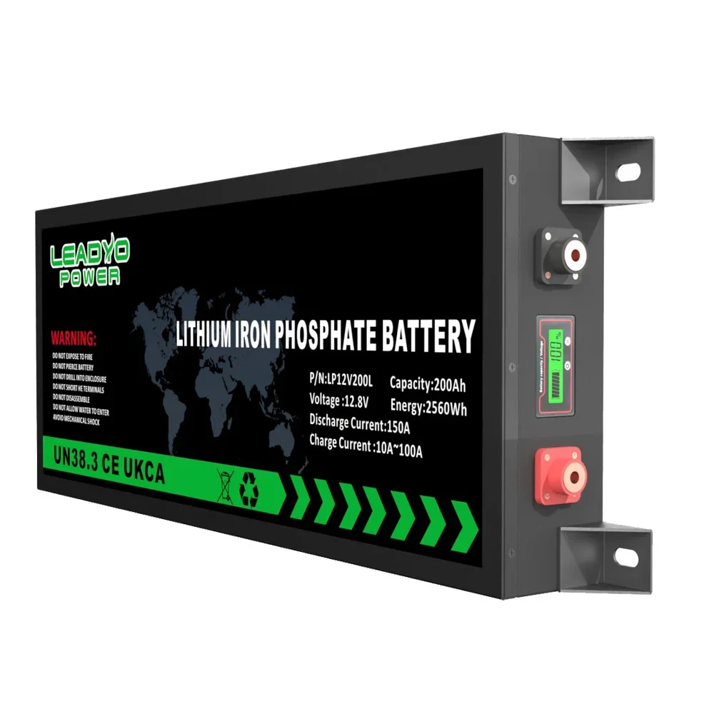 Leadyo 12V 120Ah 100Ah 150Ah 200Ah Off-road Slim Slimline LiFePO4 Lithium Battery