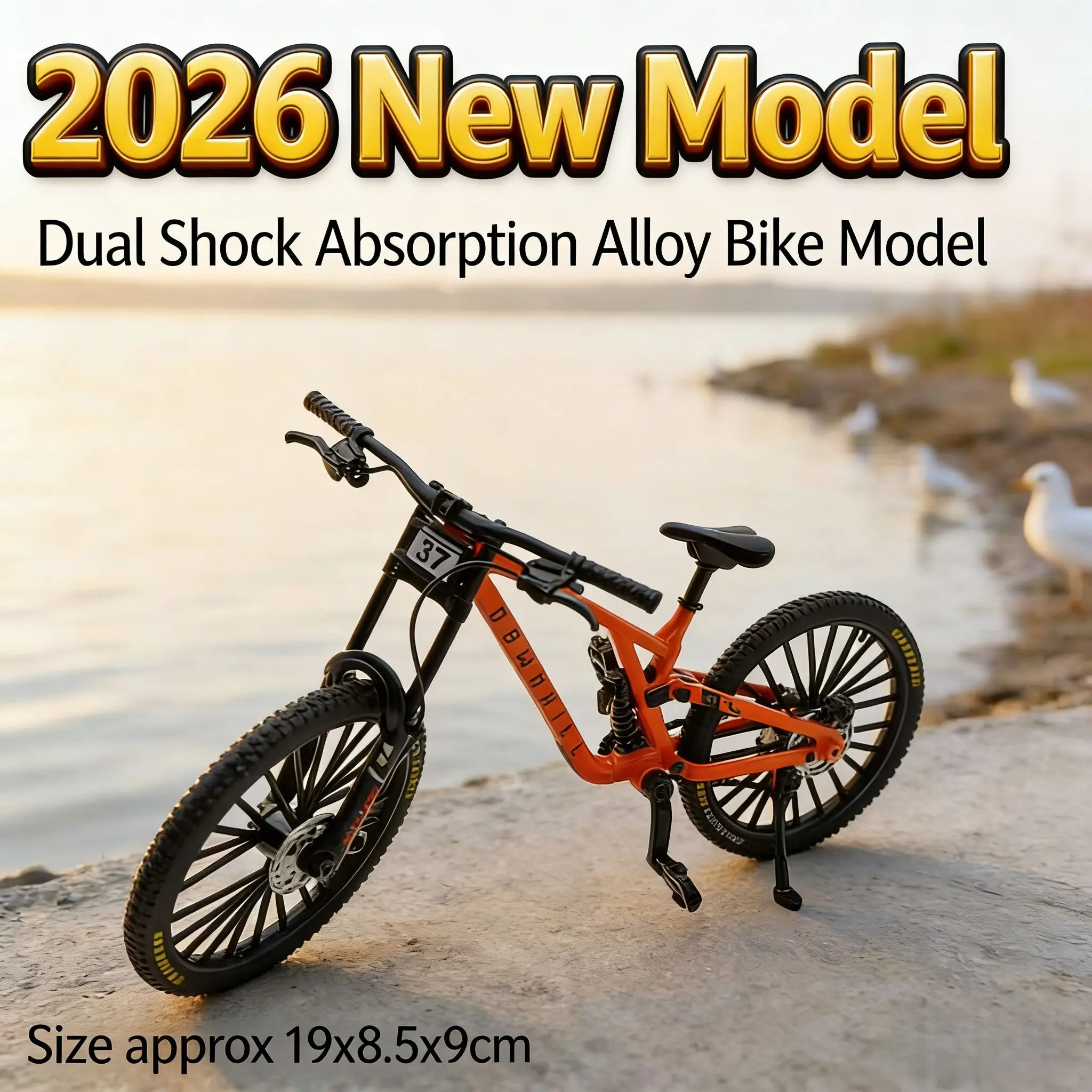 

1:8 Model Alloy Bicycle Diecast Mini Finger Bikes Toys Simulated Downhill Mountain Bike Model for Teenage