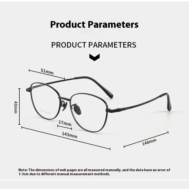 Ретро овальное стекло из титанового сплава, женская мода, маленькое лицо, широкий край, дизайн, оптическая оправа для очков по рецепту, близорукость, дальнозоркость