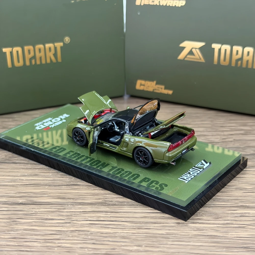 

Stocks TOPART1/64 NXS Olive green Diecast Fully-Opened Model Car In 2026