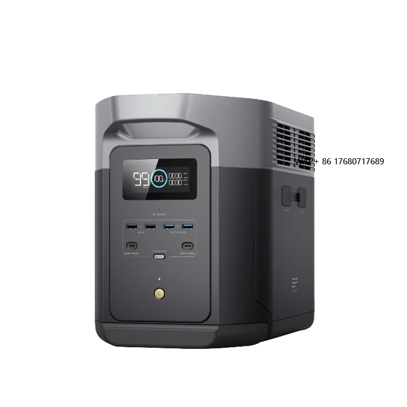 

Портативная солнечная электростанция Delta2 Max 2400 Вт 2046 Вт·ч с аккумулятором LiFePO4 для аварийного питания, кемпинга и автодомов