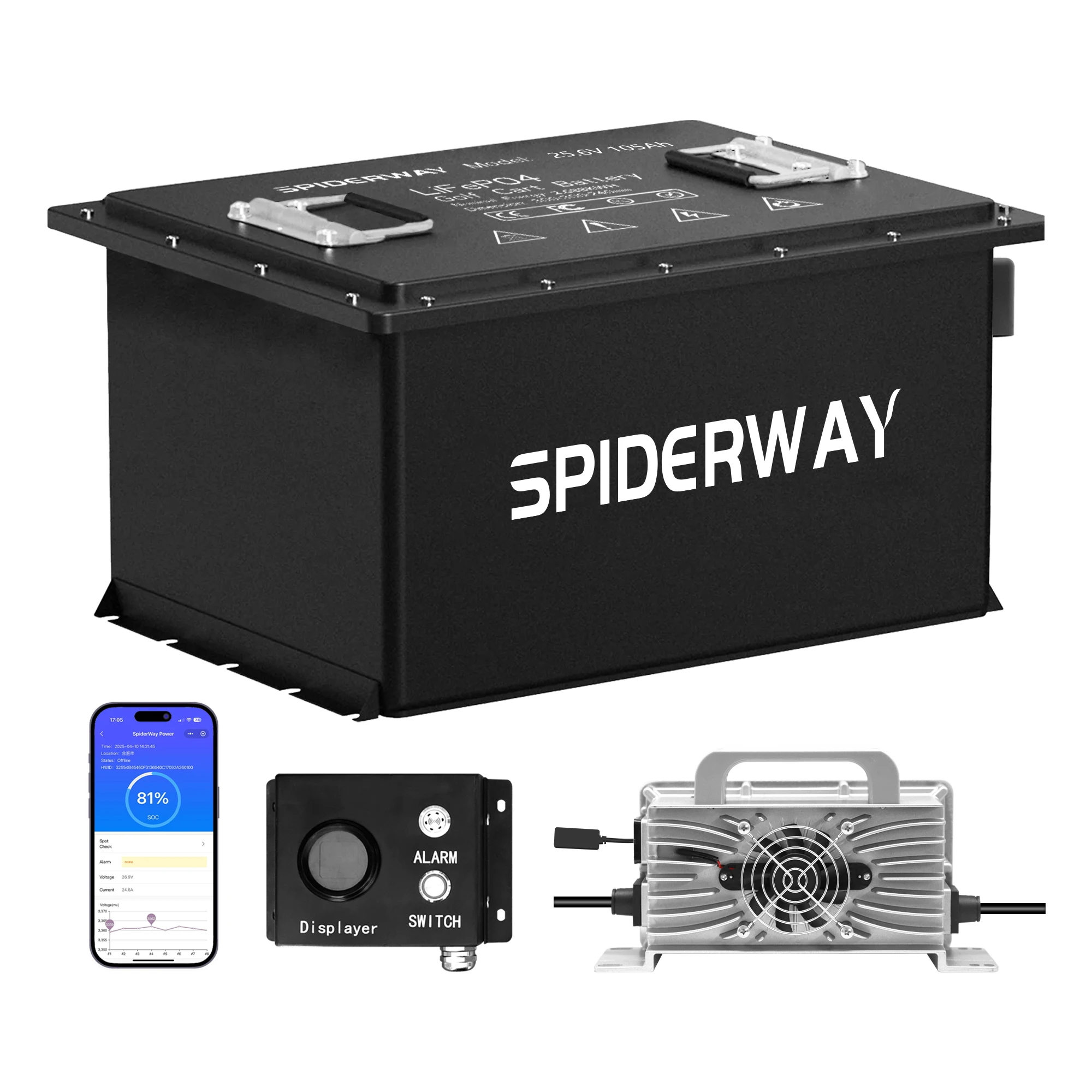 

Литиевая батарея LiFePO4 24В (25.6В) 150Ач + зарядное устройство для коммерческой поломоечной машины