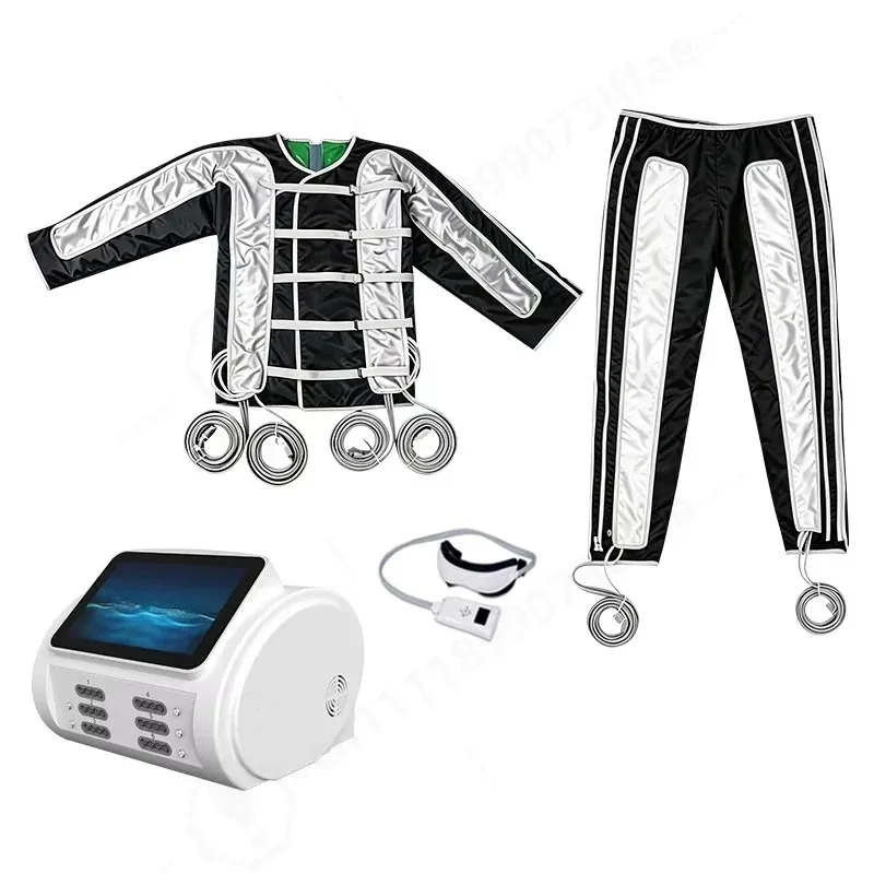 Portable Full‑Body Pressure Therapy Machine Set, Lymphatic Drainage, Muscle Relax, Body Shaping for Home Spa Use