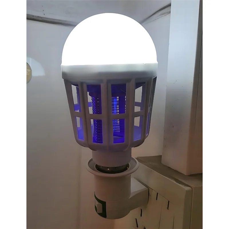 【DIY DECOR】E27 Lamp Socket Adapter With Switch Plastic Standard Screw-In Socket Outlet Converter Bulbs For Home EU Plug