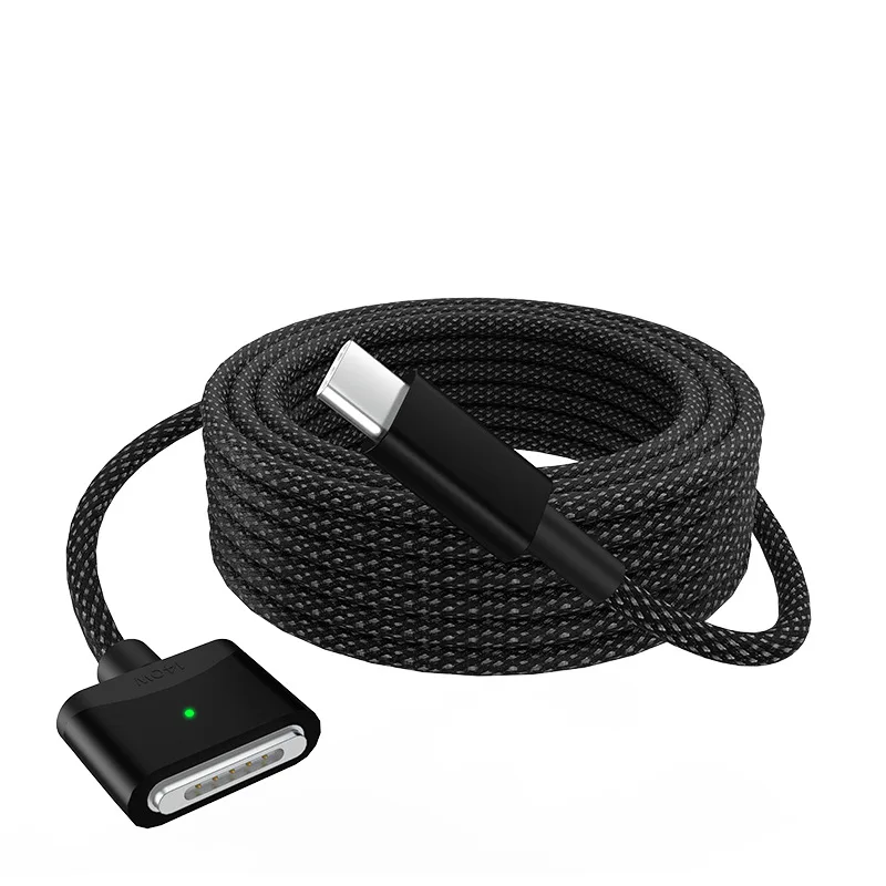 

USB Type C к Magsafe 3, магнитный зарядный кабель PD 140 Вт, кабель для быстрой зарядки ноутбука, конвертер 2 м для MacBook Air/Pro 14/16
