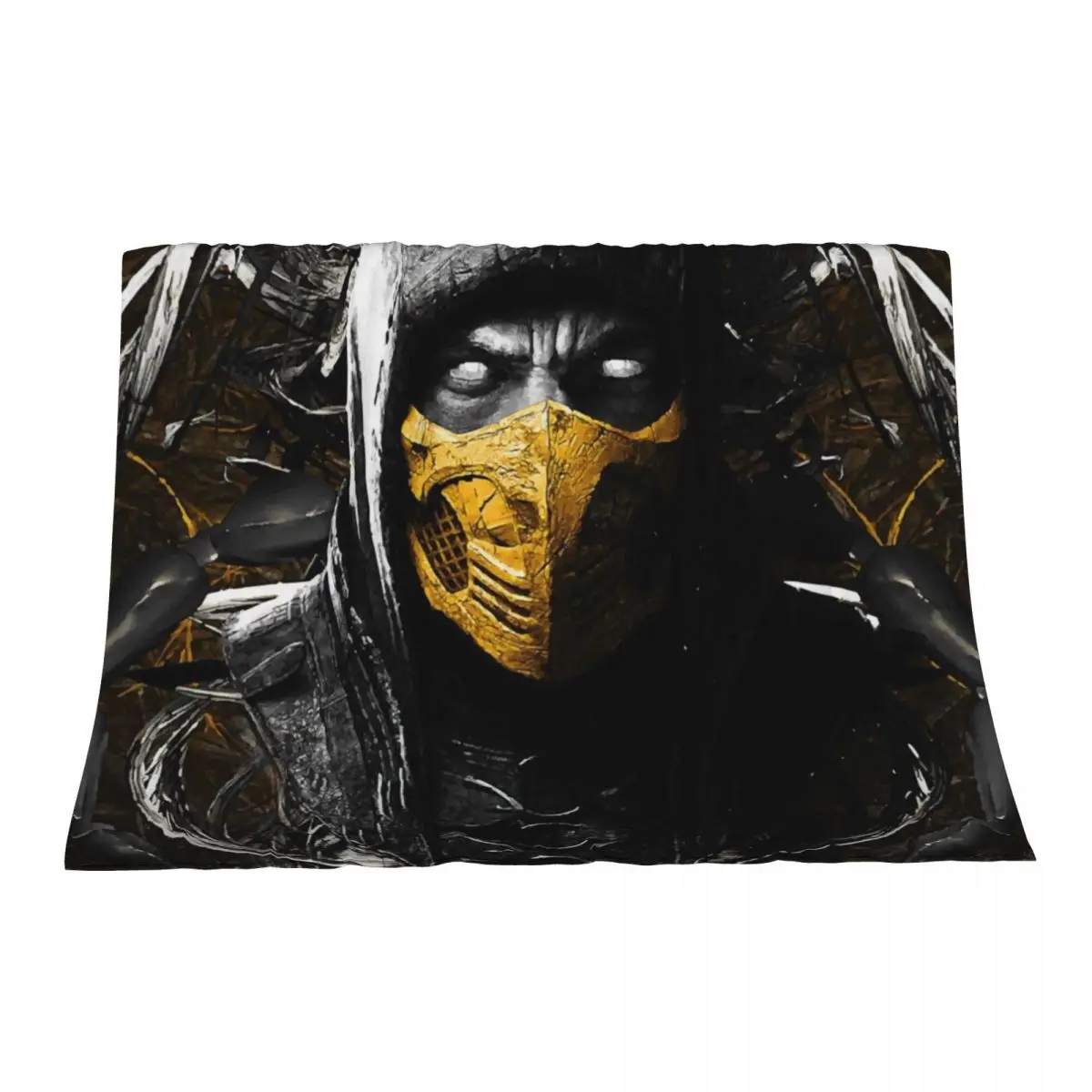 

Mortal Kombat X Scorpion Throw Blanket christmas gifts Hairys for winter Fashion Sofas Blankets