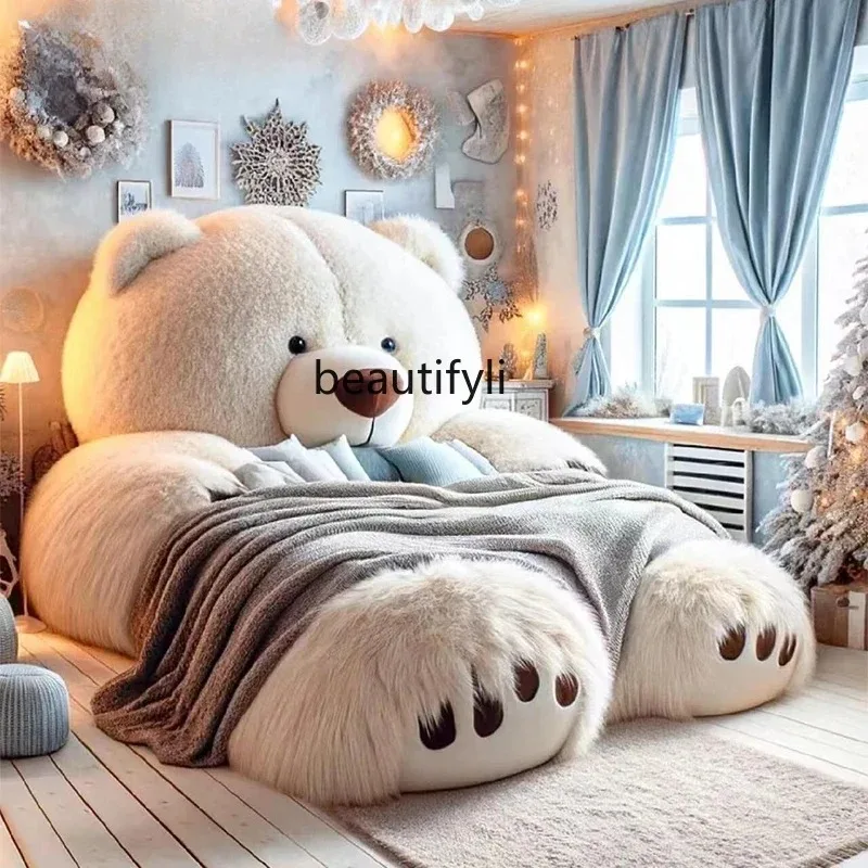 K132 Boy Girl Child Superior Master Bedroom Queen Bed Atmospheric Double Bed