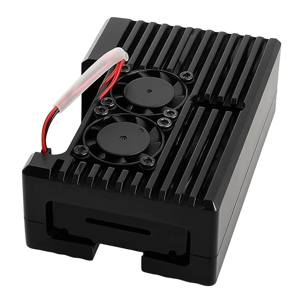 Aluminum Case for For RASPBERRY Pi 4 with Dual Cooling Fans to Enhance Air Circulation and Prevent Overheating During Use
