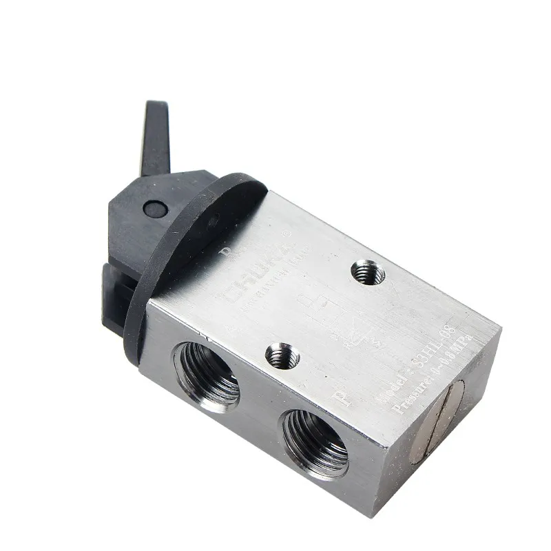 Elettrovalvola S3HL-08 2 Position 3 Way Manual Handle Control Pneumatic Mechanical Valve S3HL-06 S3HL-M5 Pneumatica — dettaglio 4