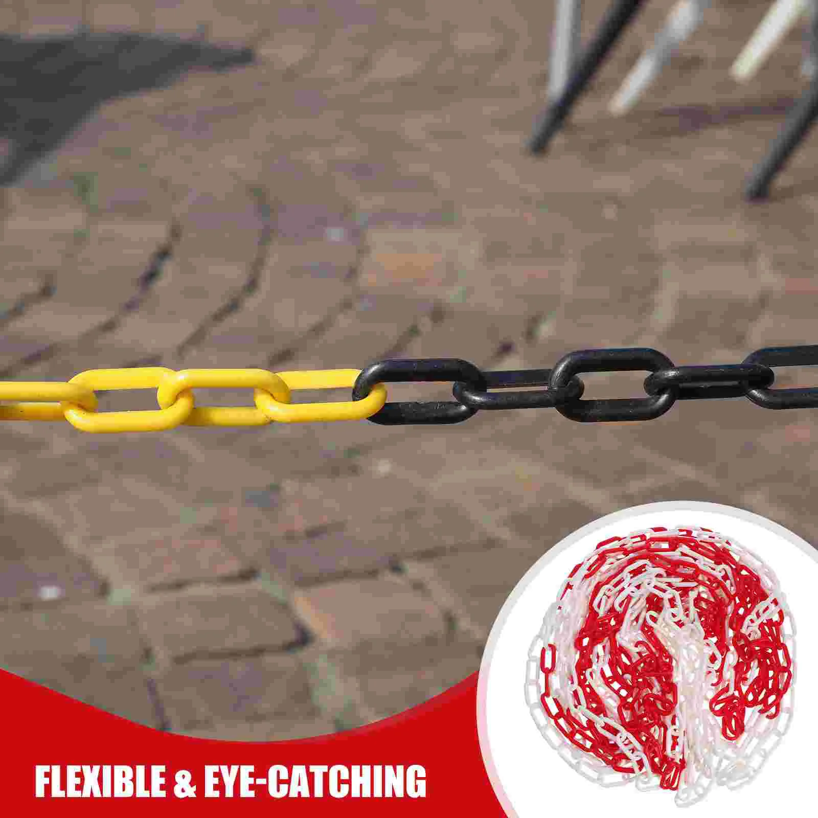 Barrier Safety Barrier Chain Plastic Links Safety Driveway Protective Parking Lot Safety Barrier Chains Abs Caution