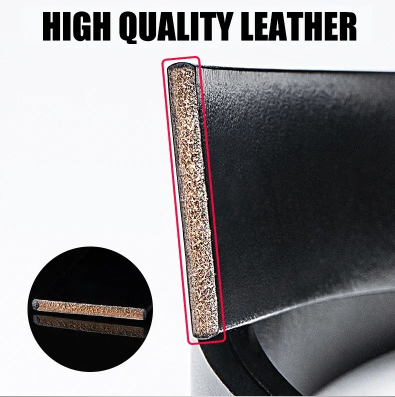 Unisex Leather Belt No Buckle for Automatic Buckle Vintage Belt Body 3.50 cm Straps Width Black Brown