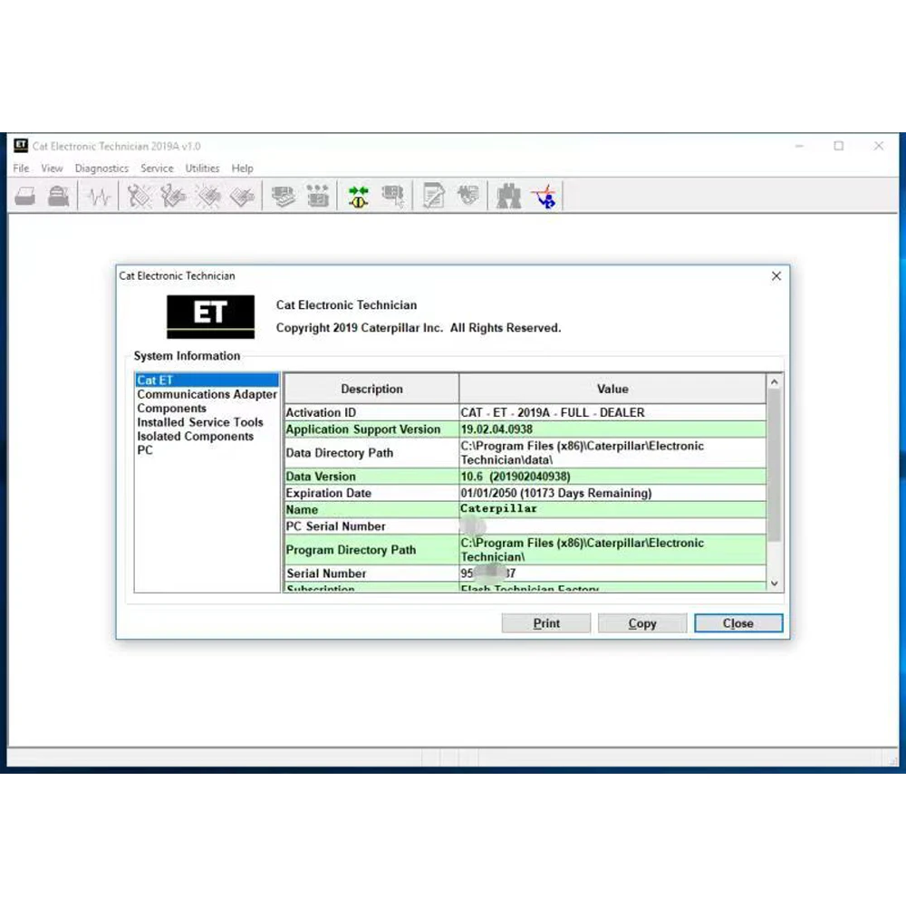 2024 Newest Cat-ET 2019A Electronic Technician Excavator Diagnostic Software + keygen + install video software link CD 2018C USB