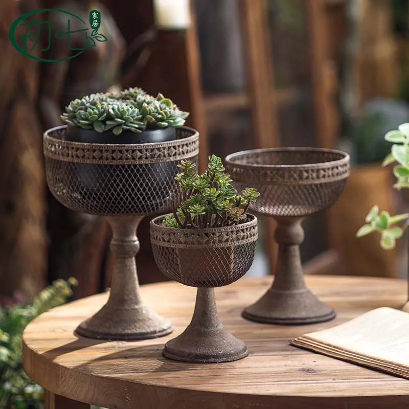 vase-a-pieds-hauts-en-fer-forge-de-style-cour-europeen-decoration-de-bureau-pot-de-fleur-ustensiles-ornements-artisanaux-retro-et-anciens