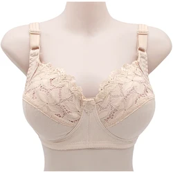 Lace Sexy Bra For Women Wire Free Bras Cotton Thin Brassiere Female Confortable Underwear Big Size 48CD 46CD Cup
