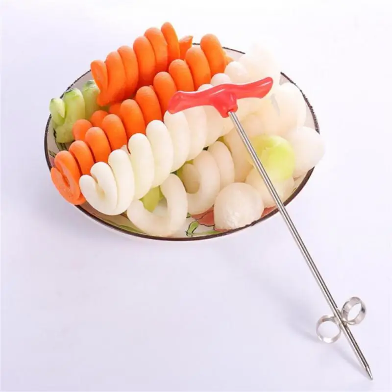 Vegetables Spiral Knife Carving Tool for restaurant Potato Carrot Cucumber Salad Chopper Manual Spiral Screw Slicer Cutter