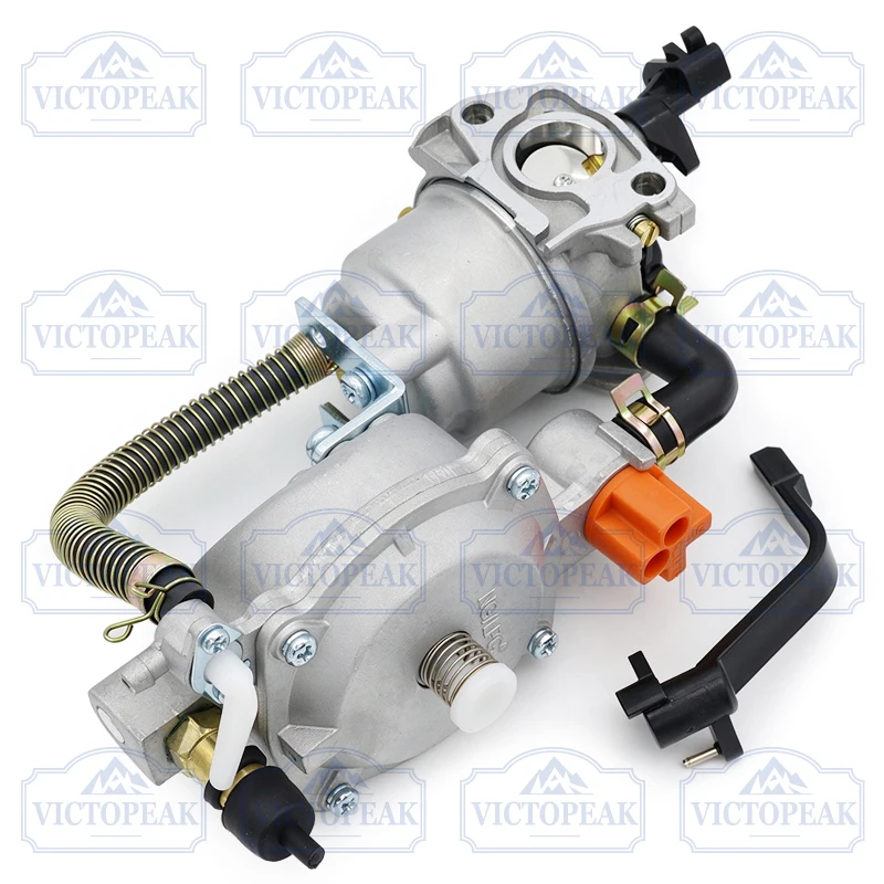 168 Dual Fuel Carburetor Assembly Petrol/Natural Gas Carb for 2000/3000W Generator Engine Replacement Parts