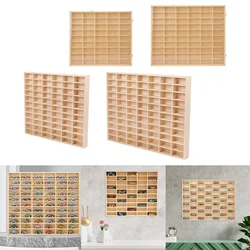 Wooden Multi-Grid Box Car Storage Display Box Hand-Held Storage Box Multi-Layer Display Cabinet Wall Toy Display Rack