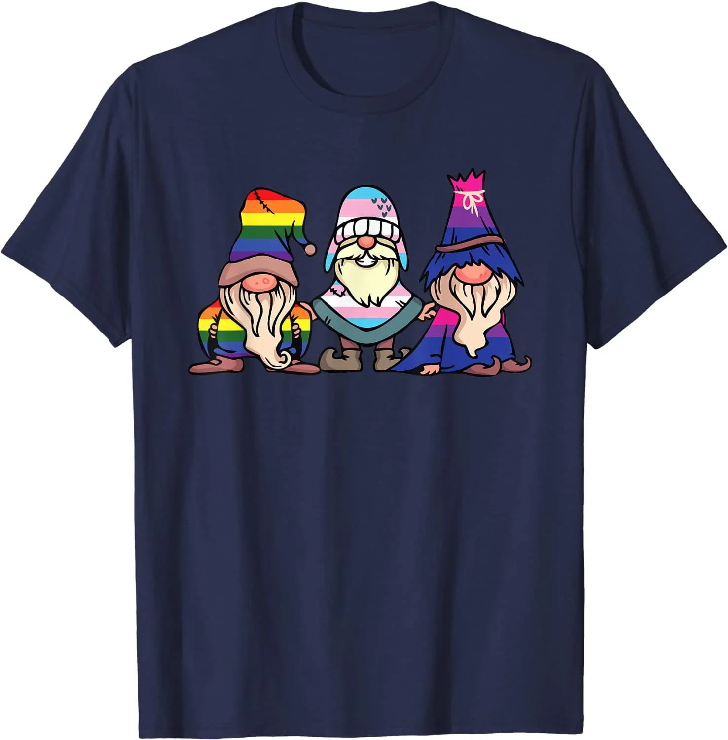 Gnome Gnomies Bi-sexual Trans-sexual Pride T-Shirt