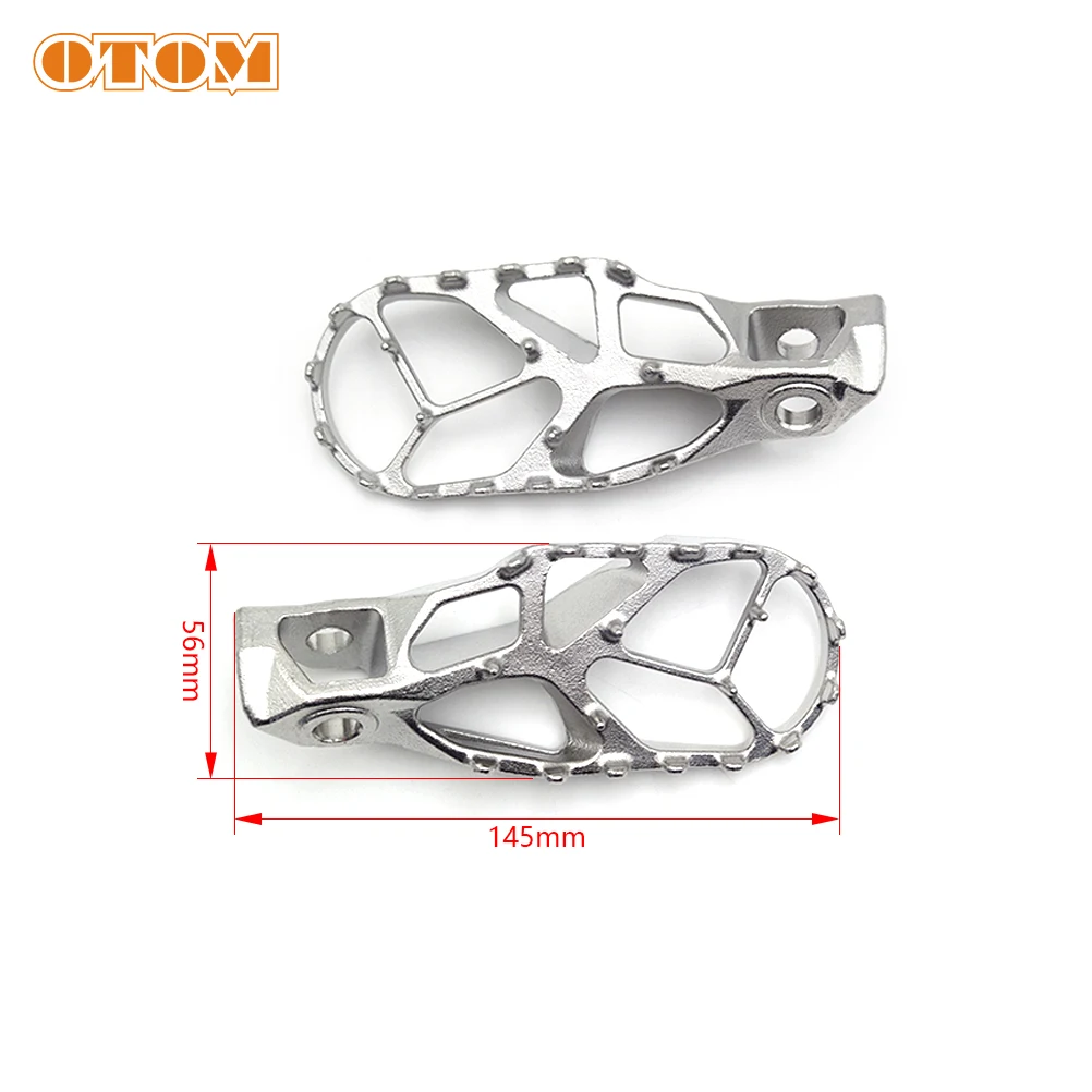 OTOM 2024 Motorcycle Front Footrest Pedal Stainless Steel Control Footpegs Rest For KTM HUSQVARNA GASGAS XCF SX XCW EXC FE TE MC