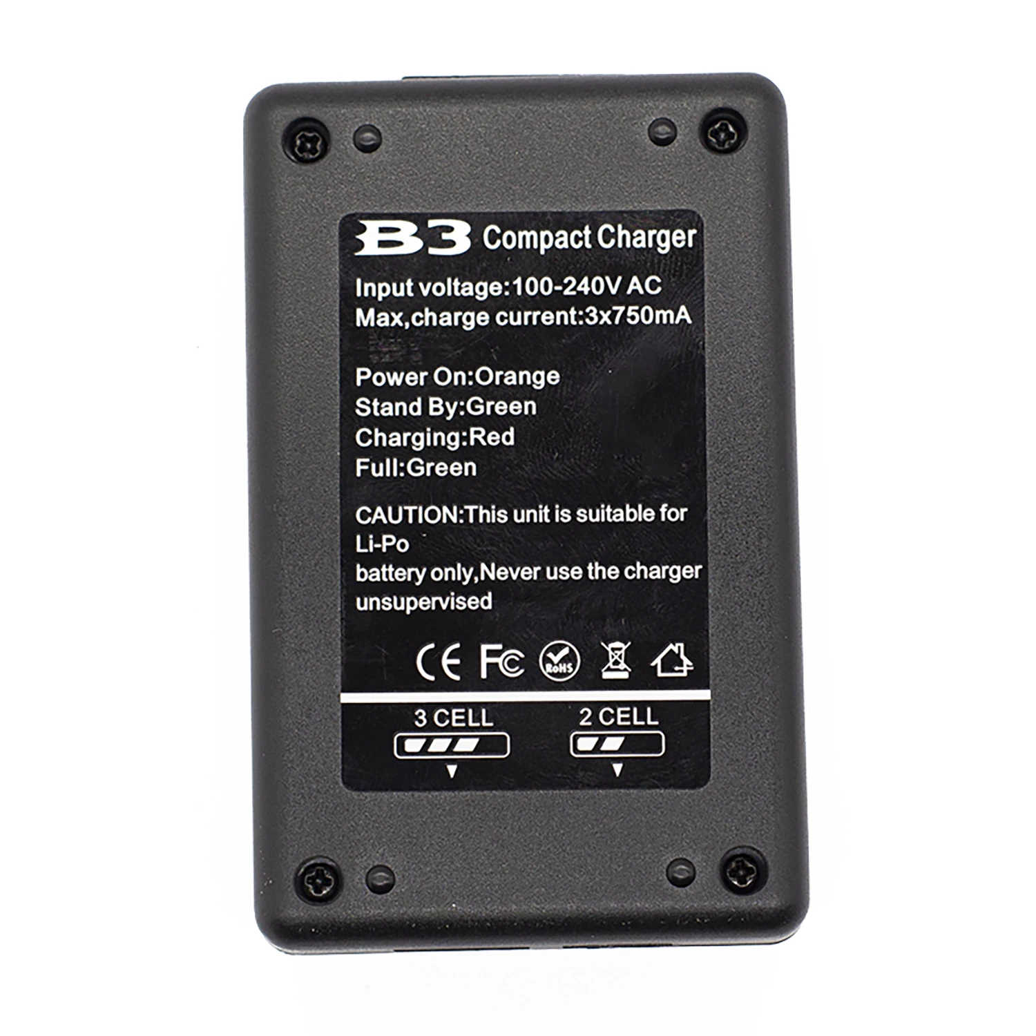 B3 10W 2-3S Li-ion Battery Charger US/EU Plug Balanced Battery Charger for RC Helicopter