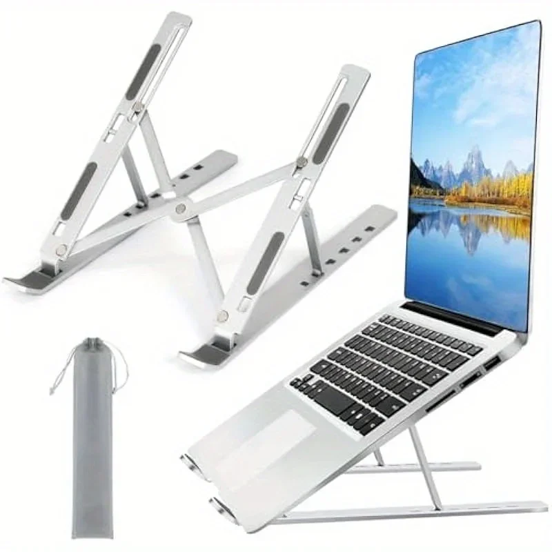 Aluminum Alloy Laptop Holder Stand Foldable Non-slip Notebook Support Base Lifting Lifting Cooling Holder Laptop Cooling Bracket