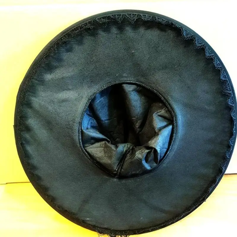 652f Witch Hat Party Party ACCESSOIR avec dentelle Silver Buckle Dridic Wizard chapeau