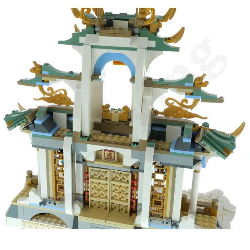 2022 New 80039 Tianguo Street View Modular Brick Sun Monkey King Model Building Blocks Kids Building Block Toy Christmas Gift