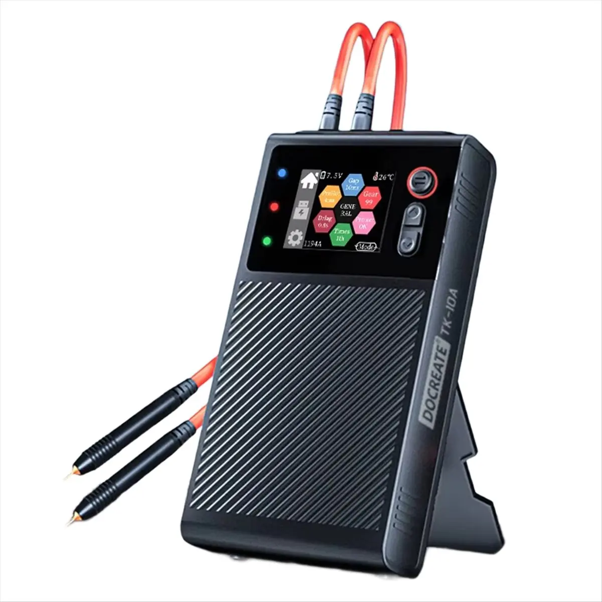 A20I  TK-10A Double Pulse Color Screen Spot Welding Machine LCD Large Screen CNC 1200A Lithium Battery