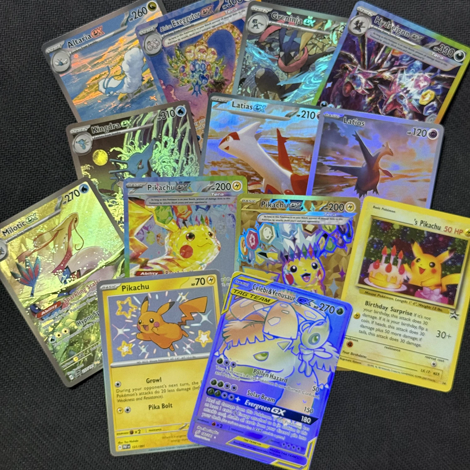 TCG-Ersatzkarten Bulbasaur Squirtle Shining Mew Rayquaza Dialga Hydrapple Espeon Mewtwo-GX Rayquaza Umbreon SUM TCG DIY-Karte – Detail 4