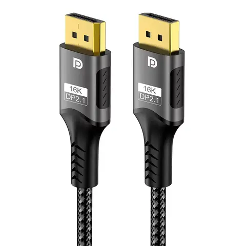 16K DisplayPort 2.1 Cable 80gbps 8K DP 2.0 DP to DP Video Cable 4K@240Hz 8K@120Hz 16K@60Hz For Laptop HDTV Boxes Gaming Monitors