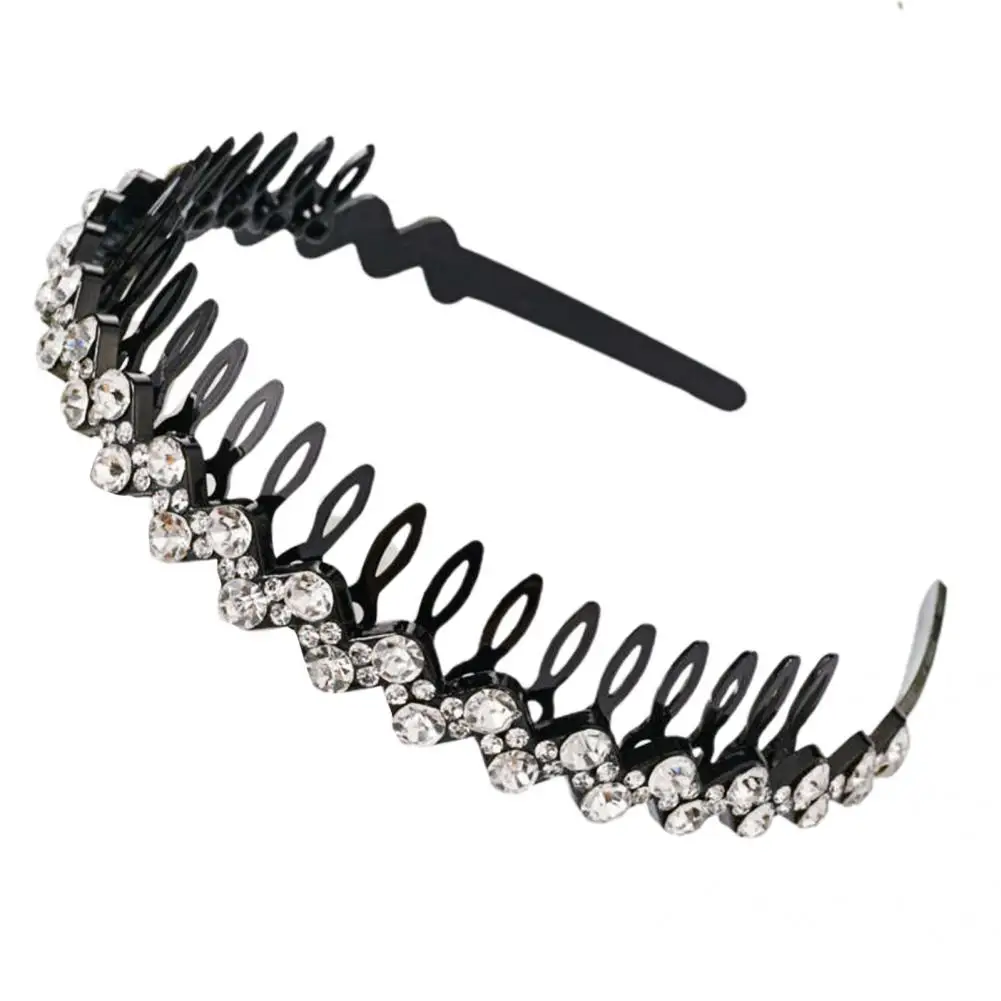 Women Chic Anti-slip Tooth Women Hair Hoop Gift Headband Stable for Party