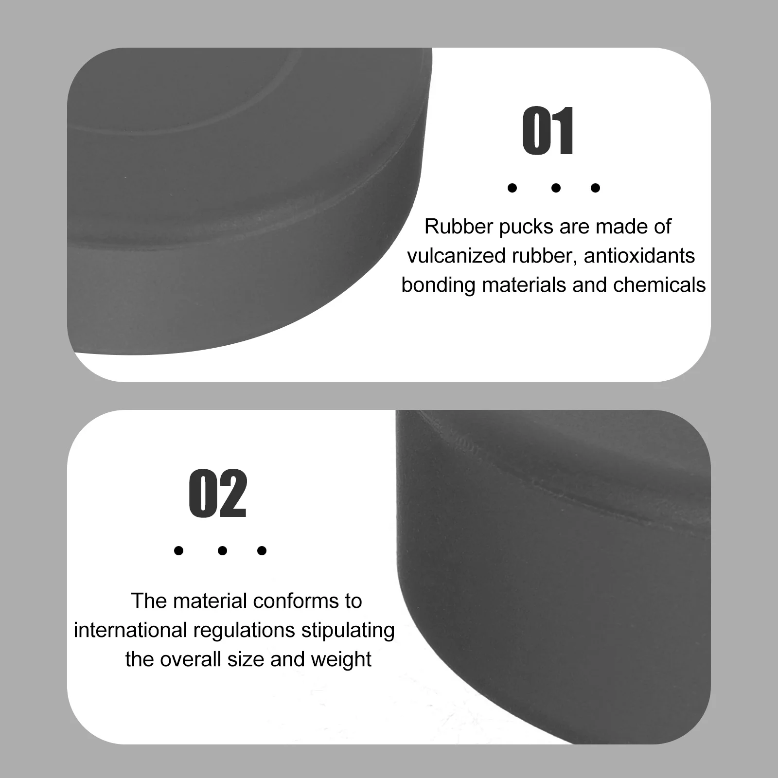 

4Pcs Hockey Training Pucks Ice Hockey Practicing Supplies Rubber Puck for Competition Drills Smooth Surface Performance