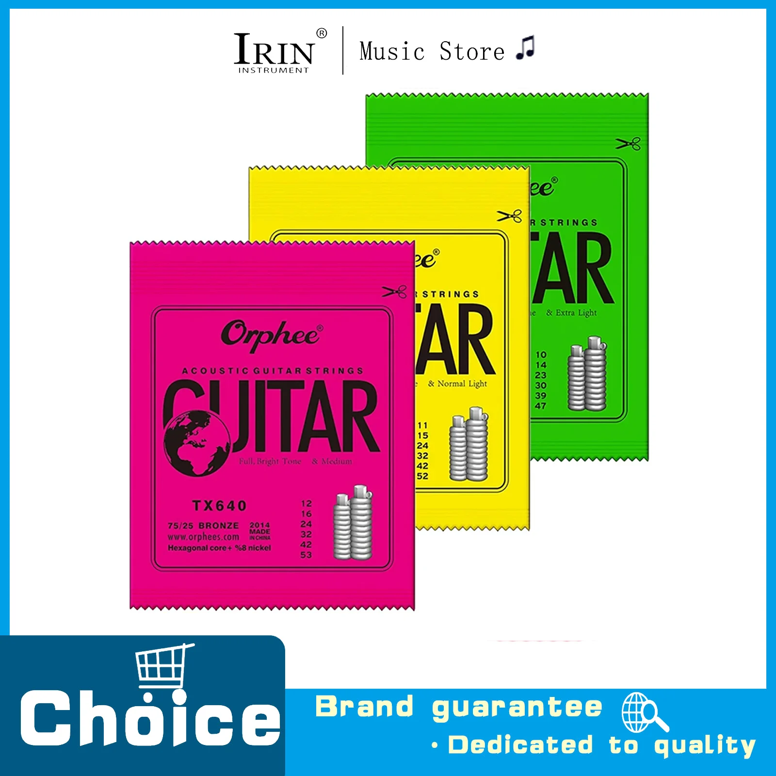 Orphee Acoustic Guitar String TX620/TX630/TX640 X Series Car