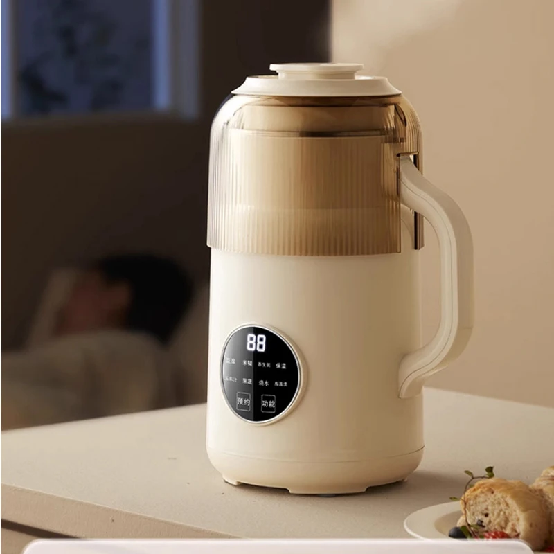 1.5L خلاط متعدد الوظائف خلاط متعدد الوظائف عازل للصوت غرفة صانع حليب الصويا منزل صغير صانع حليب الصويا صامت لا تصفية
