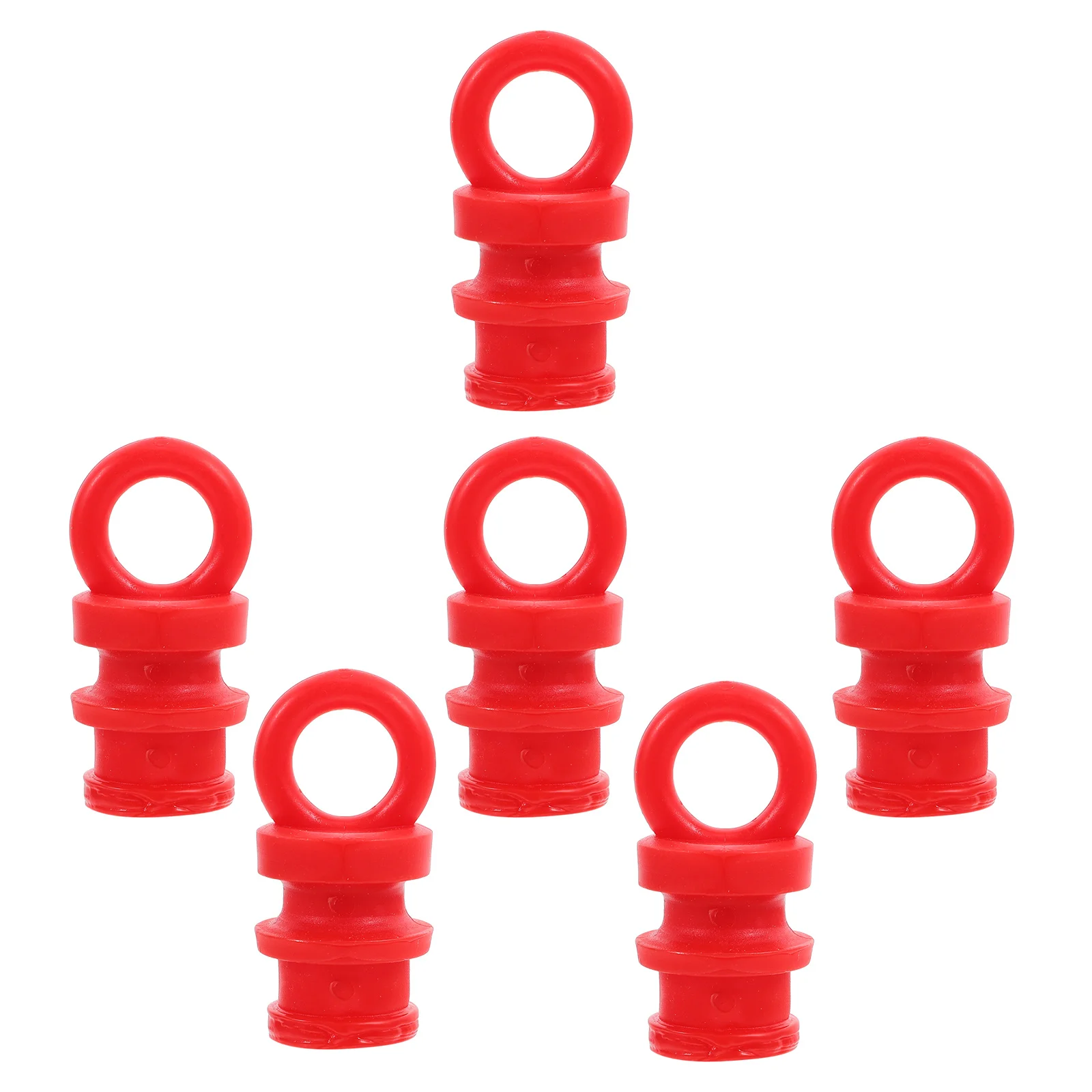 6 قطعة قبعات عمود مطاطية متعددة الوظائف سلسلة ربط غطاء عمود الدرابزين تحذير سياج درابزين استبدال في الهواء الطلق