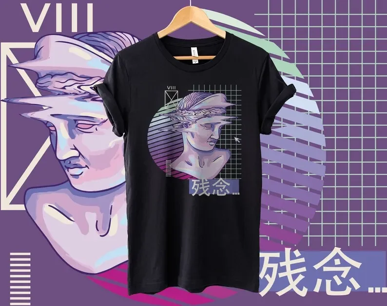 

Vaporwave Shirt, Japanese Streetwear, Retrowave, Anime Streetwear, Retro Japanese Shirt, Y2K Shirt, Harajuku Shirt | Unisex Tee