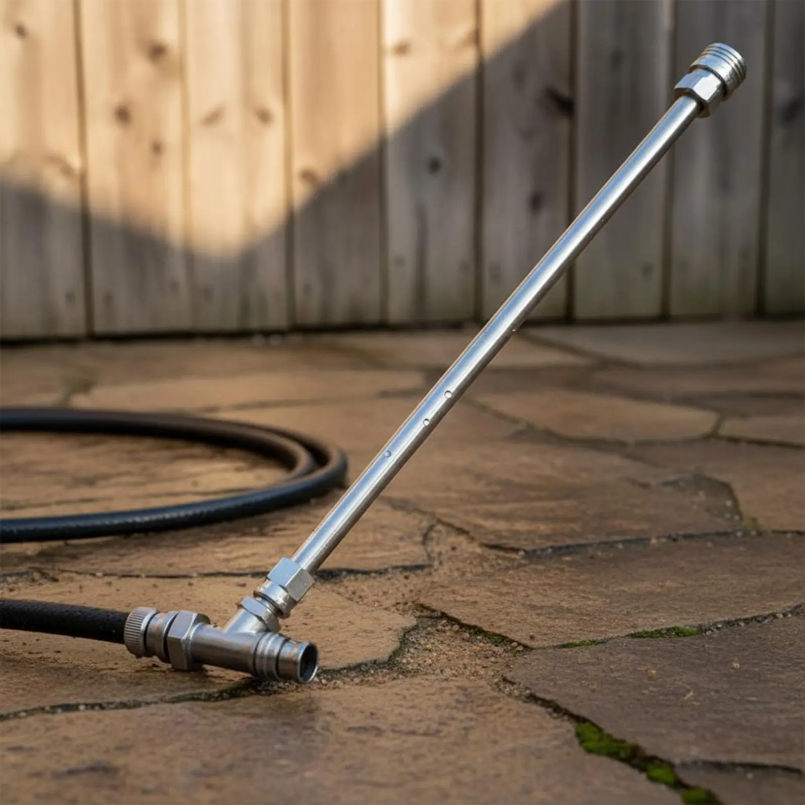 2 Pieces 1/4 Inch Fast Attach Rod Anti-Rust Pressure Washer Extension Rod High Pressure Washer Lance