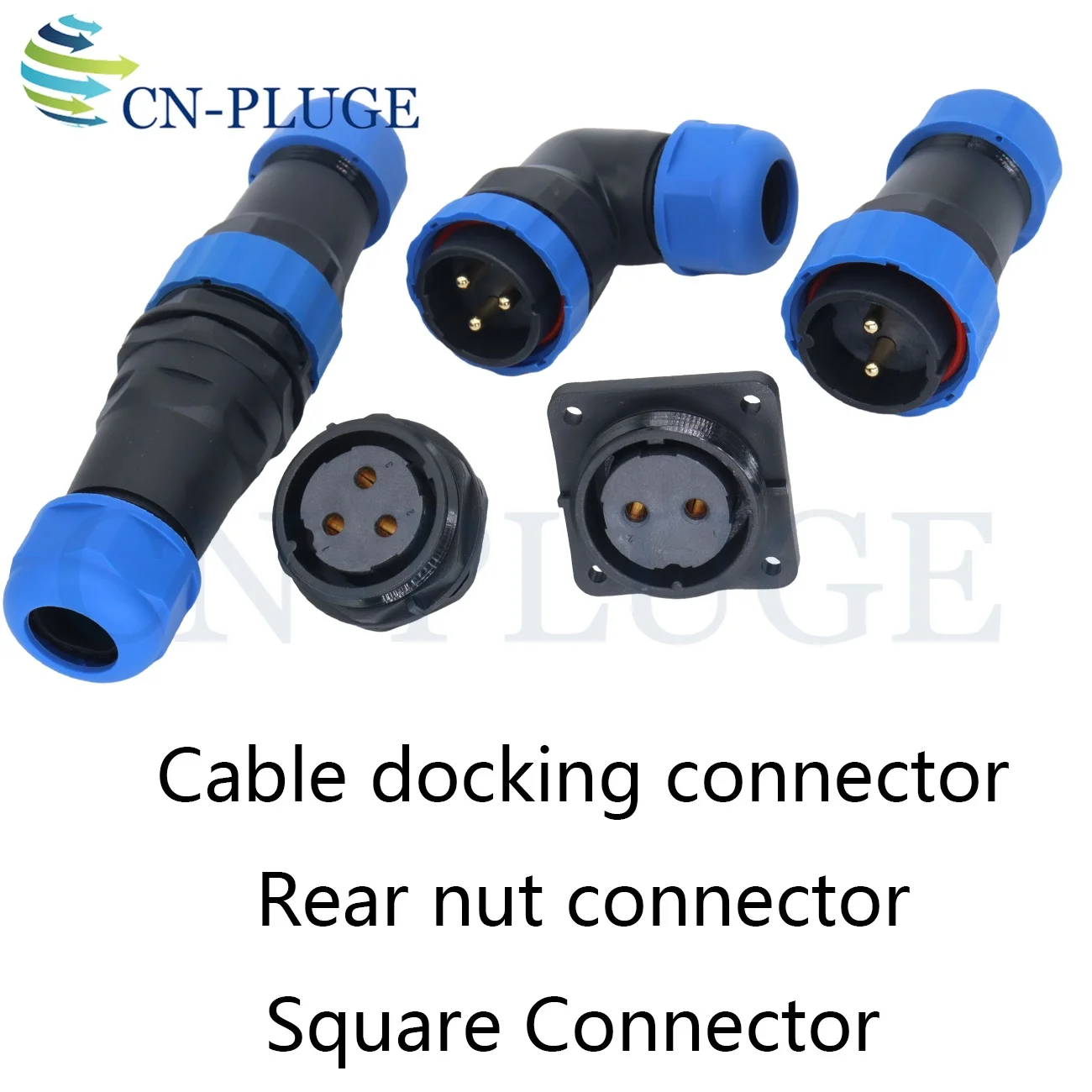 SD28 IP68  Connector 2/3/4/5/6/7/9/10/12/14/16/19/22/26Pin Inner Thread Plug Square Panel Mount Waterproof Aviation Plug Socket