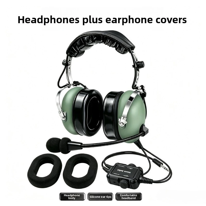 Aviation Noise Cancelling Headset Pilot Headset - for fixed-wing aircraft such as Cessna 172 and Diamond Cirrus
